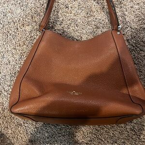 Coach Tan Leather Hobo Bag